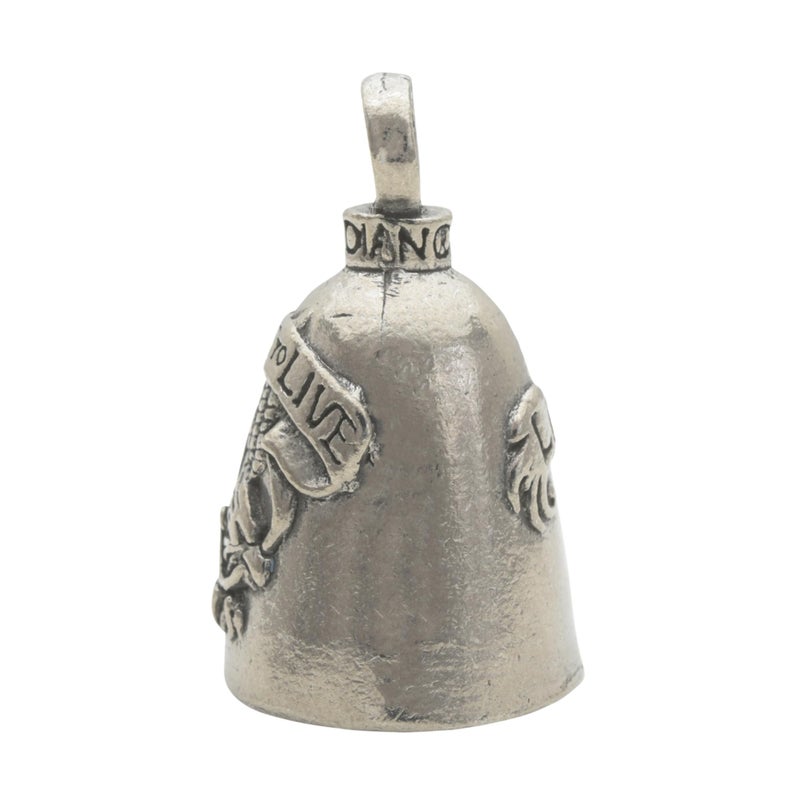 Guardian Bell Live to Ride Good Luck Bell w/Keyring & Black Velvet Gift Bag | Motorcycle Bell | Lead-Free Pewter | Good Luck Gift to Friends & Family | Bike Bell | Made in USAâ€¦ - Image 2